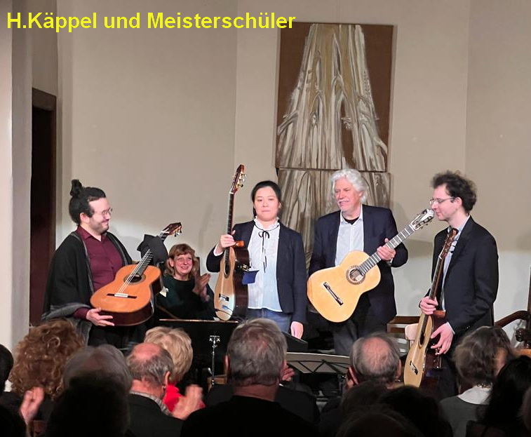 Hubert Käppel mit Meisterschülern